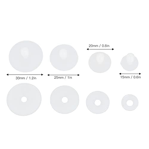 Zerodis White Plush Bear Joints Set for Doll Making Supplies
