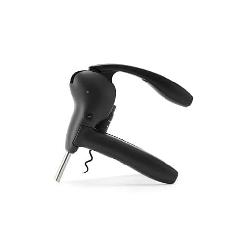 Silver Rabbit Original Lever Corkscrew with Foil Cutter — Black