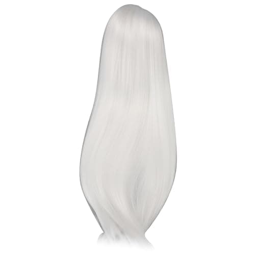 Ball Jointed Doll Wig for Kids & Adults - High Temperature Silk, Stable Fit (White)