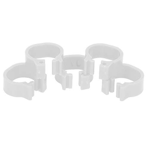 Zerodis 100 Reusable Pigeon Clip Feet Identifiers (White)