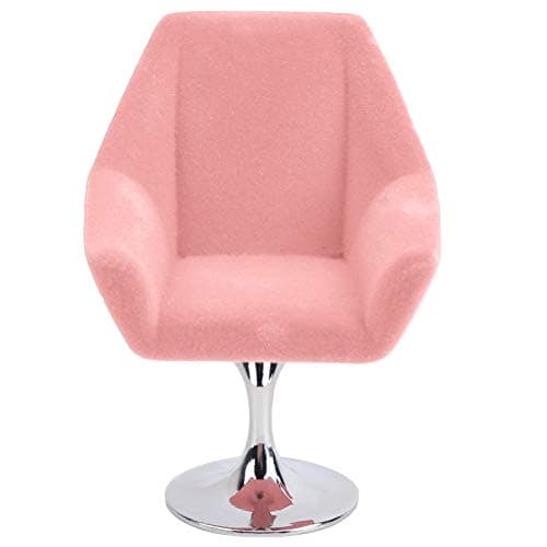 Zerodis Mini Dollhouse Sofa Chair for Kids, 1:12 Scale Flocking Furniture