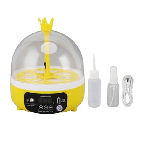 Automatic Egg Incubator for Chickens Ducks Pigeons, Holds 4 Chicken & 4 Quail Eggs