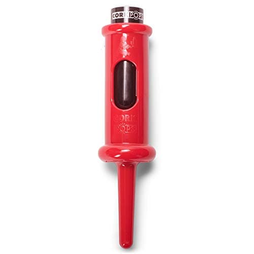 Wine Lovers' Cork Pops Black 6.5 Inch Original Wine Opener — Red