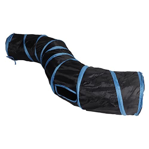 Zerodis Cat Tunnel, Tear Collapsible Play Tube with 4 Openings
