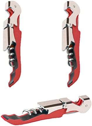 Kit-Home Professional Waiter Corkscrew Wine Openers Set (4 PCS),Upgraded with Heavy Duty Stainless Steel Hinges Wine Key for Restaurant Waiters, Sommelier, Bartenders