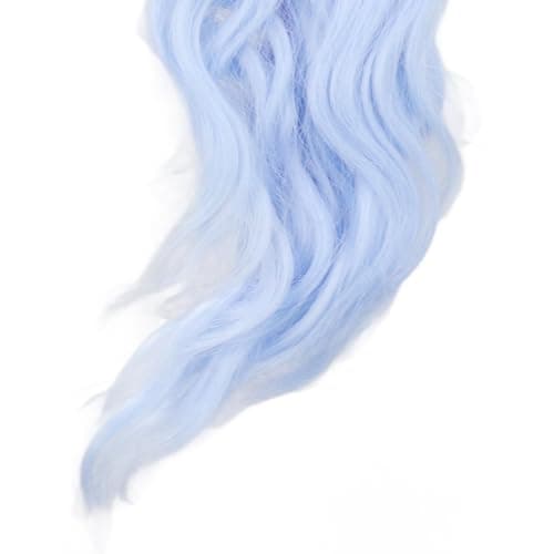 2PCS Blue Gradient Color Doll Wig for Cotton Dolls