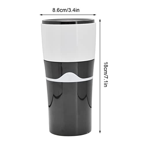 Portable Drip Coffee Maker for K Cup Capsules (Black and White)