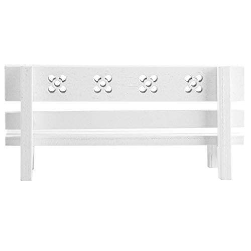 Miniature Wooden Park Bench for Dollhouses