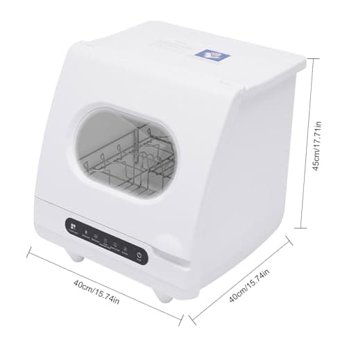 Portable tabletop dishwasher for small apartments, 1200 Watt, 3-5 wash programs