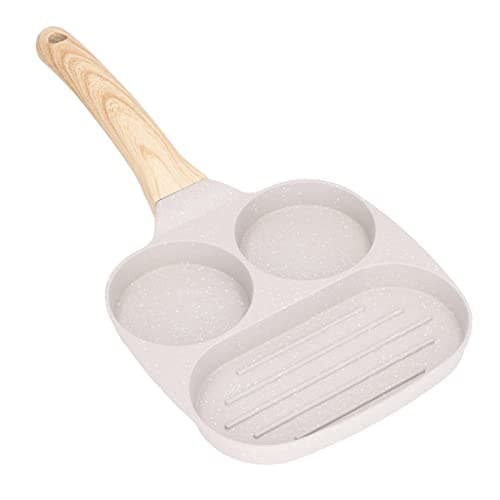 Zerodis Mini Nonstick Frying Pan, 3 Cups, Aluminum Alloy, Electric Stovetop Compatible