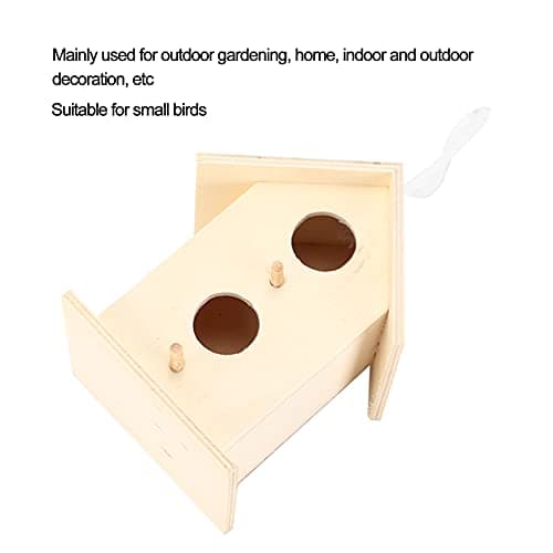 Wooden Bird House Kit: DIY Double Layer Two-Hole Nests Box