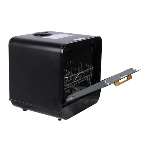 Portable Mini Countertop Dishwasher with 72°C High Temp - Fully Automatic for Home, Office, Dorm, and Boat (US Plug 110V)