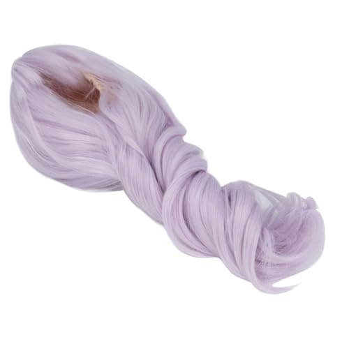 Soft Silk Artificial Long Wig for 35-39cm Cotton Dolls (Sky Blue, Light Green, Light Purple)
