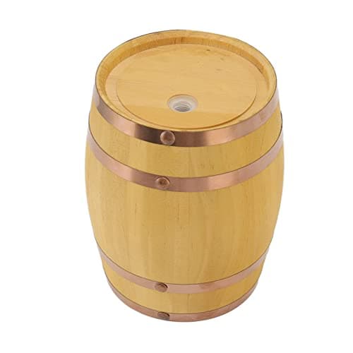 Vintage White Oak Wine Barrel Dispenser for Storing Liquor