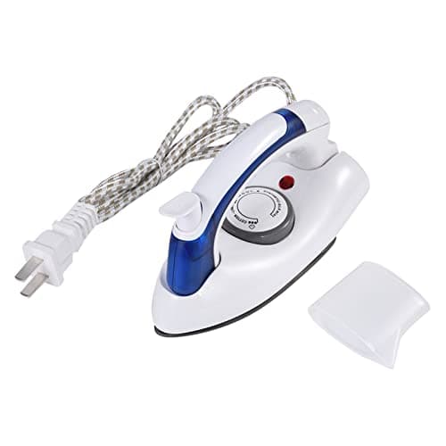 Zerodis Portable Mini Iron with Temperature Control for DIY Clothes & Travel