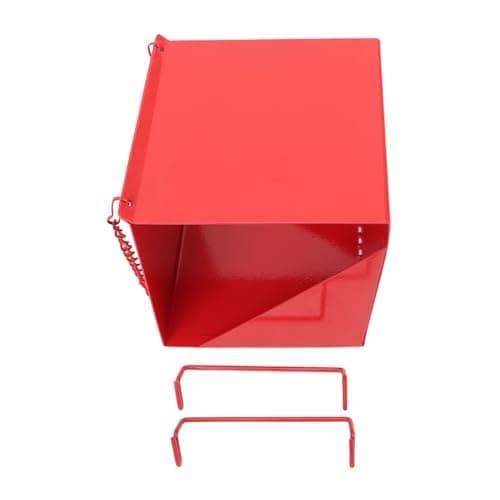 Zerodis Weatherproof Iron Squirrel-Proof Wild Bird Feeder (Red)