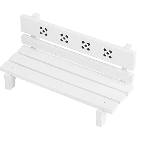 Miniature Wooden Park Bench for Dollhouses