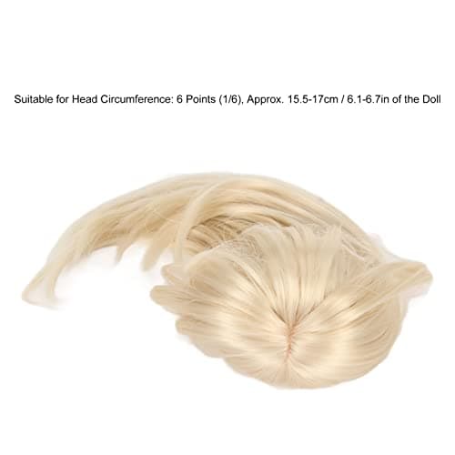 Milk Gold Long Hair Wig for Ball Jointed Dolls, Handmade & Long Lasting