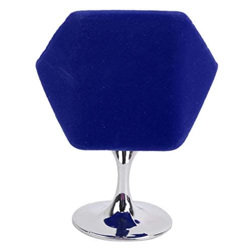Zerodis Mini Dollhouse Armchair for Kids - 1:12 Scale Blue Sofa Chair
