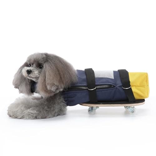 Comfortable Dog Scooter Wheelchair for Leg-Paralyzed Pets Protecting Chest During Indoor and Outdoor Walks