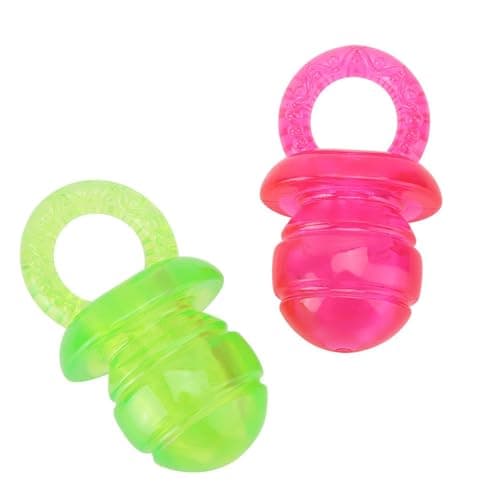 4Pcs Bright Color Sound Pacifier Toys for Dogs and Cats