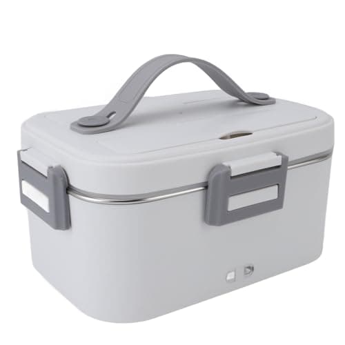 Zerodis Electric Lunch Box - Lightweight Portable Food Heater with 360° Heating (White)