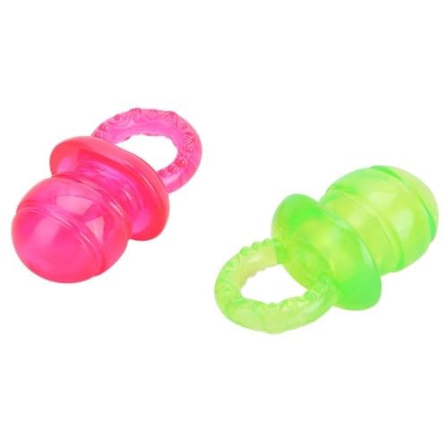 4Pcs Bright Color Sound Pacifier Toys for Dogs and Cats