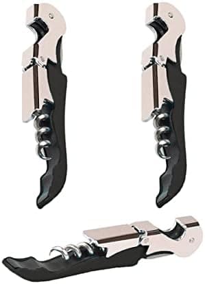 Kit-Home Professional Waiter Corkscrew Wine Openers Set (4 PCS),Upgraded with Heavy Duty Stainless Steel Hinges Wine Key for Restaurant Waiters, Sommelier, Bartenders