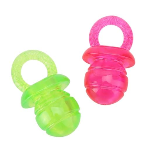 4Pcs Bright Color Sound Pacifier Toys for Dogs and Cats