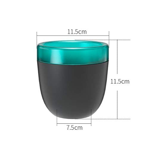 Self-Watering African Violet Pot, Double Layer Design, Black/White Mini Office Home Gardening
