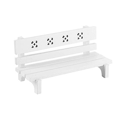 Miniature Wooden Park Bench for Dollhouses