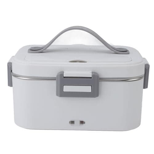 Zerodis Electric Lunch Box - Lightweight Portable Food Heater with 360° Heating (White)