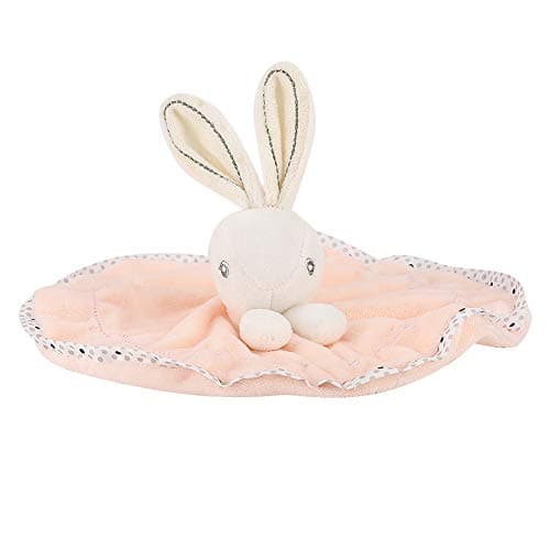 Soft Velvet Bunny Doll Comfort Blanket for Baby Sleep and Soothing ()