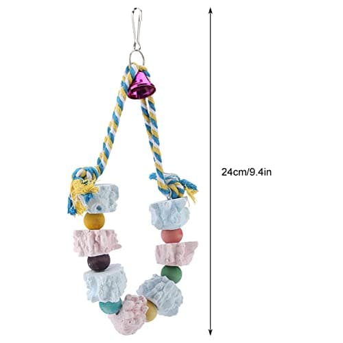 Zerodis Colorful Hanging Foraging Toy for Cockatiels, Parakeets, and Lovebirds