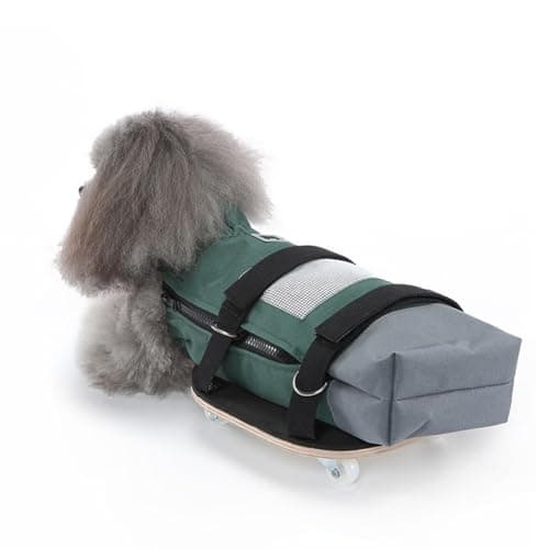 Comfortable Dog Scooter Wheelchair for Leg-Paralyzed Pets Protecting Chest During Indoor and Outdoor Walks