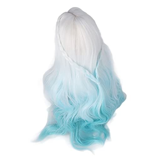 Zerodis 1/3 Ball Jointed Doll Hair Replacement Wig, High Temp Soft Silk Curly Hair for Modeling & Crossdressing