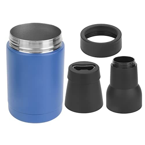 ZeroDis Double Stainless Steel Beer Bottle Cooler with Vacuum Insulation and Lid Opener