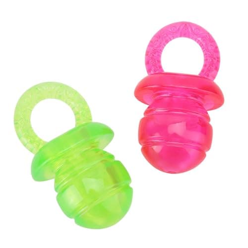 4Pcs Bright Color Sound Pacifier Toys for Dogs and Cats