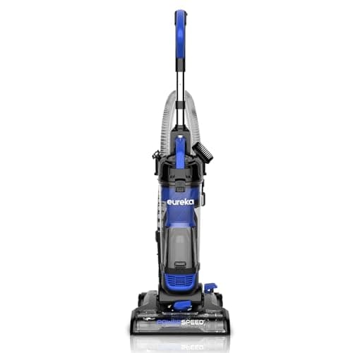 EUREKA PowerSpeed Lightweight Upright Vacuum for Carpets & Hard Floors, Pet Turbo, Black/Yellow — Blue