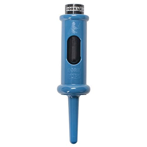 Wine Lovers' Cork Pops Black 6.5 Inch Original Wine Opener — Blue