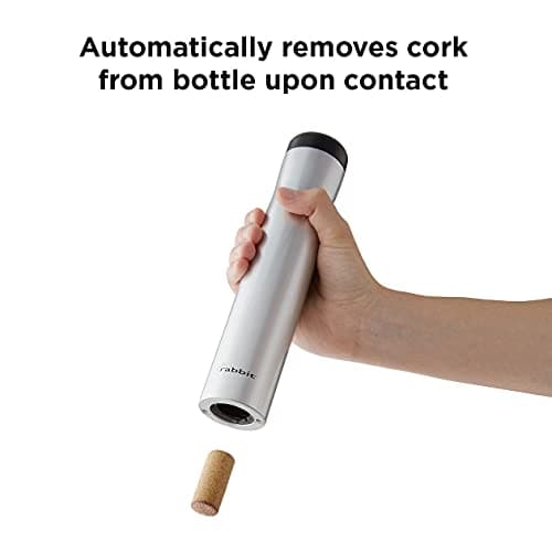 Rabbit Automatic Electric Corkscrew - Hands-Free Wine Opener with Foil Cutter