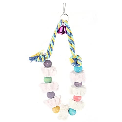Zerodis Colorful Hanging Foraging Toy for Cockatiels, Parakeets, and Lovebirds