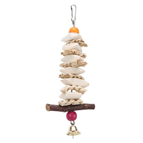 Zerodis Cuttlefish Bone Toy for Parrots, Budgie, African Greys