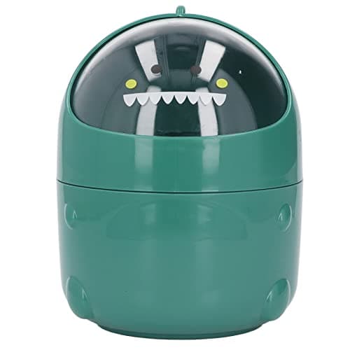 Zerodis Mini Baby Dinosaur Trash Can, Large Mouth & Detachable Design (Office, Desk) — Green Baby Dinosaur