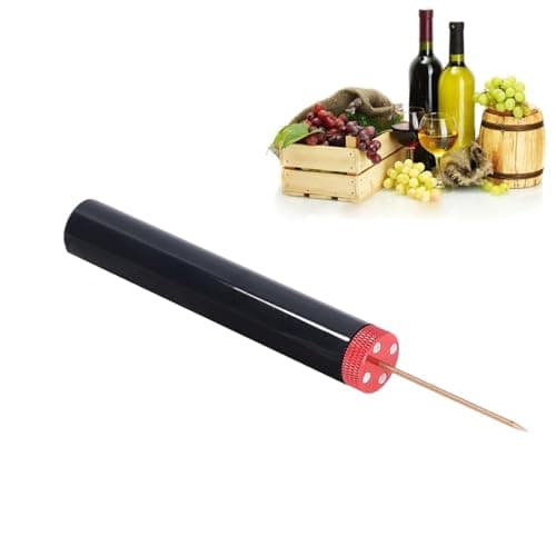 Portable Needle Wine Bottle Opener for Home, Restaurants, and Parties (Red)
