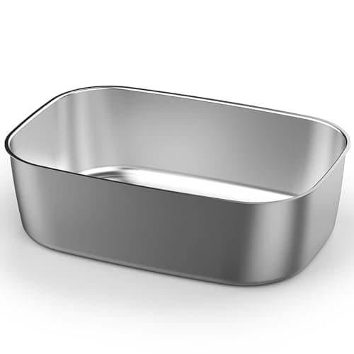 Vabaso 80W Portable Electric Lunch Box for Adults – 1.5L Stainless Steel Food Warmer for Work, Men, Car, and Truck — Silver