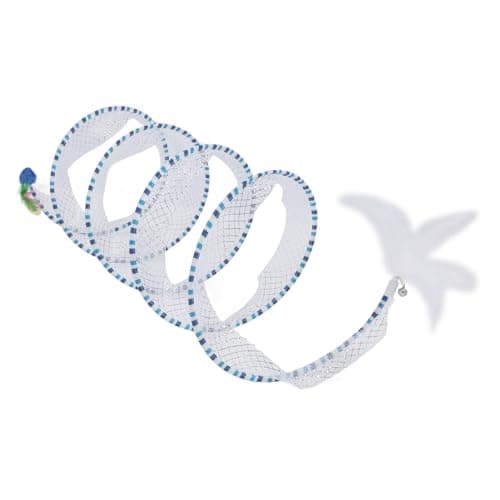 Interactive S- Shaped Elastic Pet Play Tunnel for Cats and Kittens