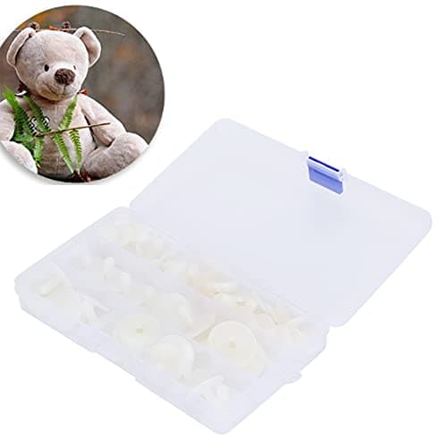 Zerodis White Plush Bear Joints Set for Doll Making Supplies