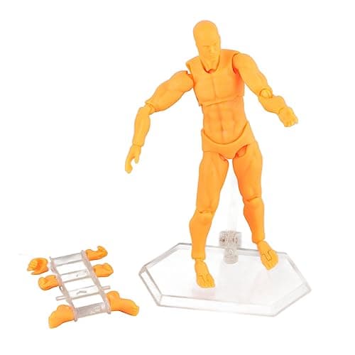 Customizable Poses Action Figure for Art and Photography (Man #15)
