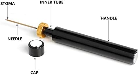Zerodis Needle Type Wine Bottle Opener, Easy Cork Remover Corkscrew, Travel Portable Pocket Air Pressure Pump Wine Bottle Opener for Home, Restaurant and Party(Gold)